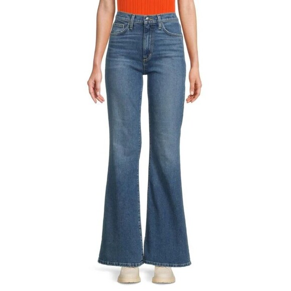 Joe’s Jeans Womens Size 31 High Rise Flared Medium Wash Stretch Denim Jeans - Picture 1 of 10